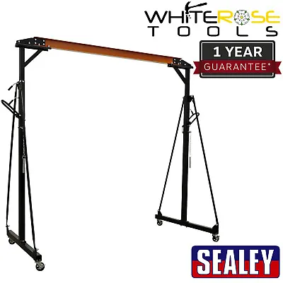 Sealey Portable Lifting Gantry Crane Adjustable 0.5 Tonne Garage Workshop • £748.75