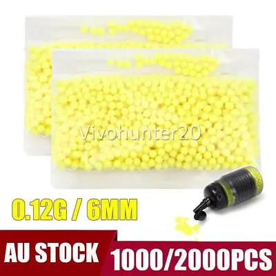 NEW Yellow Hard Airsoft Pellets BB Strikeball 0.12g - 6mm Tactical BB Balls AU • $37.19