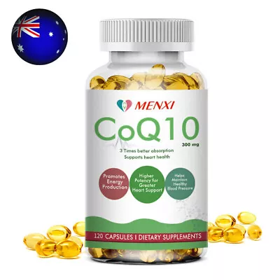 CoQ 10 Coenzyme Q10 Capsules 300mg For Cardiovascular Heart Health High Strength • $20.99