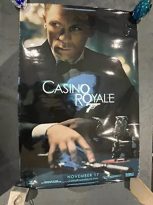 James Bond Casino Royale Original Cinema One Sheet Poster D/b Sided  40x27 Rare • £109