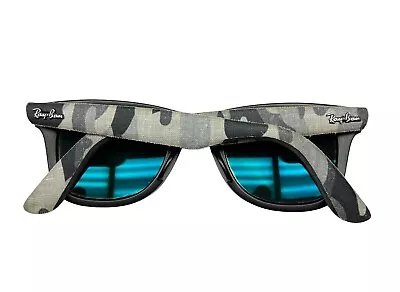 Ray-Ban RB 2140 6066/58 Wayfarer Sunglasses Black Urban Camouflage Polarized • $175