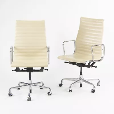 2011 Eames Herman Miller Executive Aluminum Group Desk Chair 3x Available Ivory • £1085.78