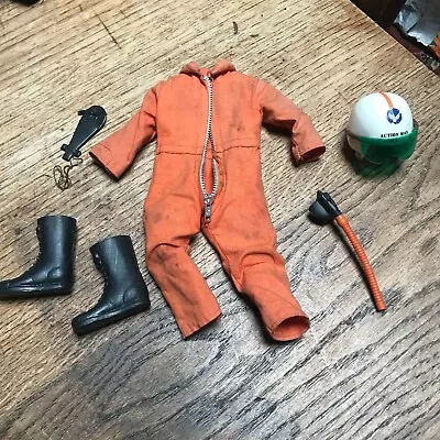 Vintage Original Palitoy Action Man Pilot Outfit Overalls Helmet Goggles Mask • £25