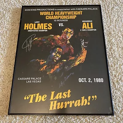 Muhammad Ali  Larry Holmes  Boxing Poster October 2 1980 • $750