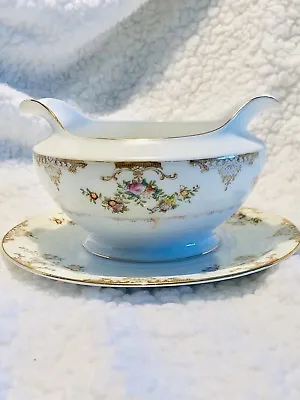 Gravy Boat & Liner Marie By Meito Gravy Is 6  X 3 3/4  Tall. DISCONTINUED (1939) • $65