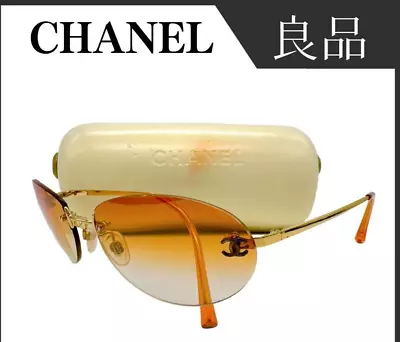 Chanel 4013 Coco Mark Sunglasses Orange Ladies Authentic With Glasses Case & Box • £177.08