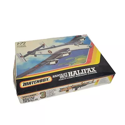 Handley Page Halifax Matchbox 1:72 Scale Model Plane Kit Vintage 1983 Pk-604 • $33.03