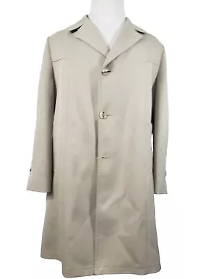 Great Dane Year Round Trench Overcoat Mens No Size Tag (See Measurements) USA • $21.21