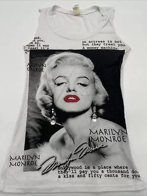 Marilyn Monroe Tank Top Women Small Graphic Print Rhinestones Forever Star…#5516 • $5.10