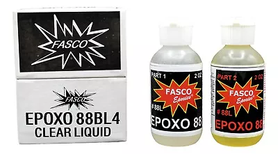 Fasco Epoxo-88 | 6min Set Epoxy Liquid Adhesive Glue 4 Oz Kit • $16.99