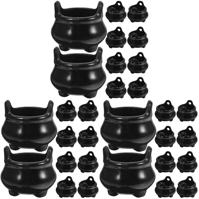 30 Pcs Halloween Miniature Cauldron Pots Miniature Witch Cauldron Mini Cauldron • £6.87