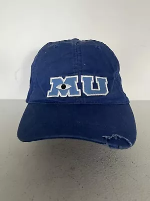 Disney Parks Monsters Inc MU University Logo Hat Baseball Cap Adults Blue • $51