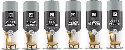 151 Clear Matt Varnish Spray 400ml X 6 • £19.39