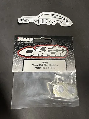 Team Orion Vintage RC Car Part # 48016 Aluminum Heatsink Motor Plate Micro RS4 • $9.99