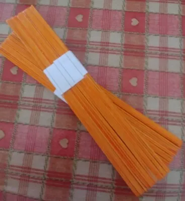 40 Long Orange Wooden Lollipop Sticks - Art Craft - Approx 17.5cm X 0.5cm New • £3.49