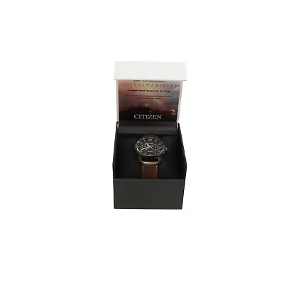 Citizen  Men's Eco-Drive Black-Tone Dress Classic Watch 44mm AO9028-07E • $149.99