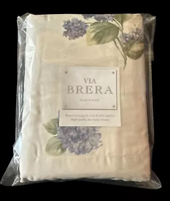 Mirabello King Sheet Set Hydrangea Cotton 4 Pieces Italy Open Package • $399