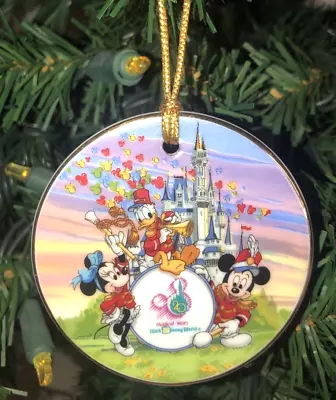 Vintage Walt Disney World Ornament 20 Magical Years 1971-1991 Christmas Mickey • $5.99