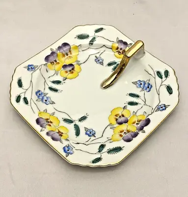 Rosetti Chicago Handpainted Pansy Nappy Dish Made In Occupied Japan • $25