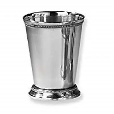 Elegance 90471 Beaded Mint Julep Cup 4.5  Silver • $30.99