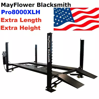 Mayflower Blacksmith Heavy Duty Four Post Lift Extra Length Height Pro8000XLH • $3599