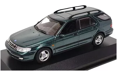 Maxichamps 1/43 Scale 940 170811 - 1999 Saab 9-5 Break - Met Dk Green • £49.99