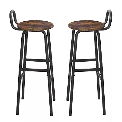 Bar Stool Set Of 2 Industrial Kitchen Breakfast Stools For Dining Room Kitchen • $59.99