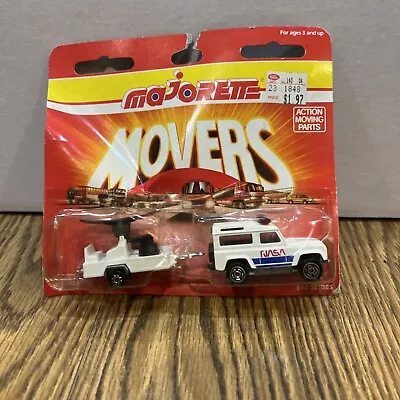 Majorette 300 Series NASA Land Rover W/ Radar Trailer 362 New MOC Vintage RARE ! • $17.99