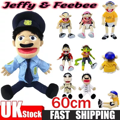 60cm Jeffy And Feebee Hand Puppet Large Soft Doll Plush Toys Puppet Kids Gift UK • £12.99