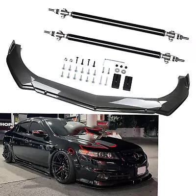 For Acura TL TLX ILX Carbon Fiber Front Bumper Lip Chin Spoiler Splitter Body • $69.99