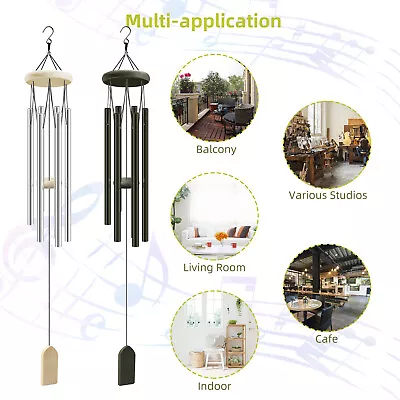 Garden Decorations 6Tubes Of Aluminum Pipe Wind Chimes Home Decoration Gifts • $10.99