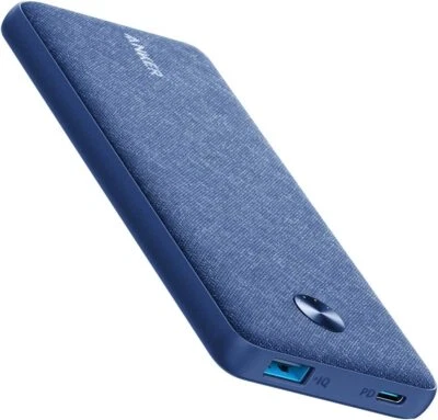 $59.99 • Buy Anker 10000mAh Fabric Portable Power Bank 18W USB C PD Charger -Blue