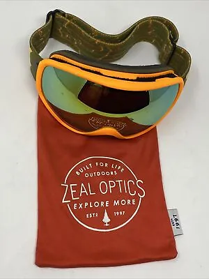 $29.99 • Buy Zeal Optics Ski Goggles Orange. Used With Scratches.