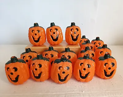 Vintage Halloween Jack-O-Lantern Blow Mold Pumpkin String Light Covers Lot Of 16 • $10.99