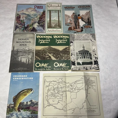$9.99 • Buy Denver, Pikes Peak, Railway Brochures Booklets, Mt Evan’s, Mountain Parks, Auto