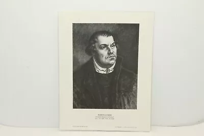 Martin Luther German Reformer International Portrait Gallery 8x10 1966 • $9.99