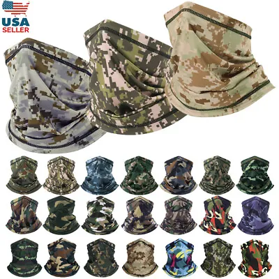 Face Mask UV Sun Shield Neck Gaiter Scarf Outdoor Windproof Balaclava Face Cover • $6.98