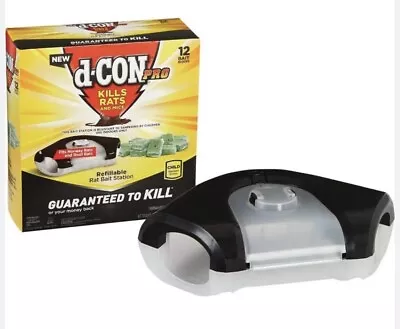 D-Con Pro Refillable Rat Bait Station 1 Trap W/ 12 Bait Blocks DCON 021 • $39.99