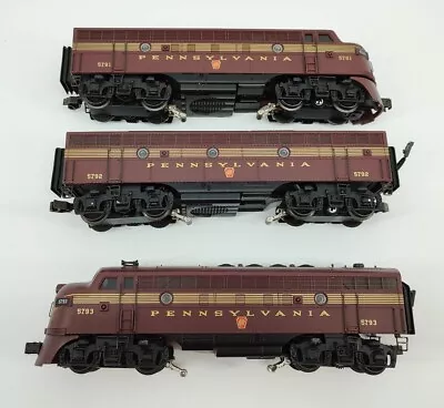 K-Line Pennsylvania O Gauge F7 ABA Diesel Locomotive Set • $325