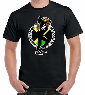 Jamaican Rasta Ska Logo Rude Boy Men's T-Shirt • £12.95