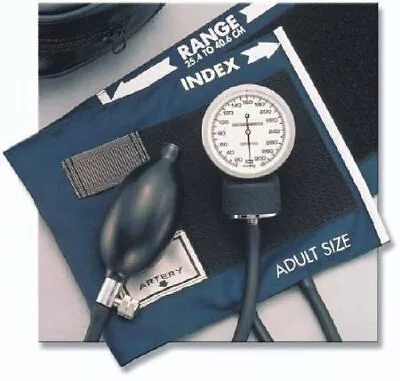 Prosphyg 775 Series Aneroid Sphygmomanometer Adult Navy Blue Nylon Cuff -1 Count • $24.62