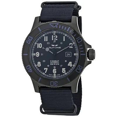 Glycine Combat Sub 48mm Men's Swiss Made Automatic Military Diver Watch NEW • $499.99