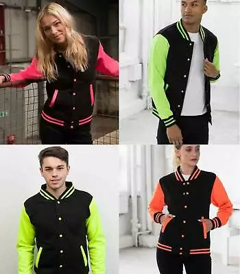£9.94 • Buy Unisex American Style Varsity Letterman University College Baseball Teddy Jacket