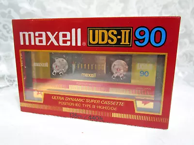New Maxell UDS-II 90 Ultra Dynamic Super Cassette Tape IEC Type II High CrO2 • $16.75