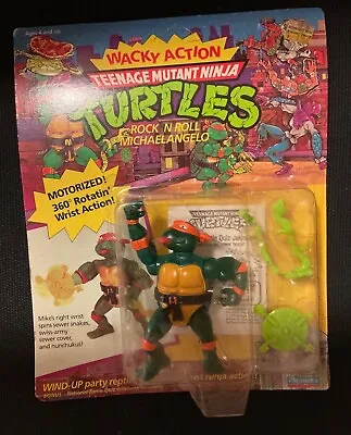 Rock N Roll Michaelangelo 1989 Teenage Mutant Ninja Turtles - IN BOX - VINTAGE  • $160