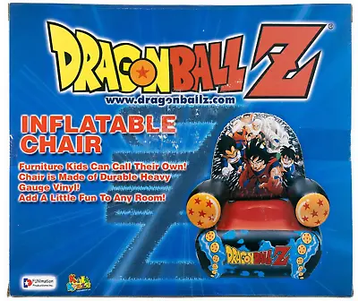 NEW Dragon Ball Z Inflatable Chair Saiyan's Seat Kid Kraze/Toei 2000 Goku Vegeta • $89