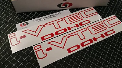 I-VTEC DOHC Decals (2) Vtec Engine Racing Stickers For Honda Civic Si Type R RSX • $13.95