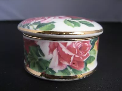 Vintage Albertine Gt. Britain Fine Bone China Lidded Trinket Box / Pill Box • $31.49