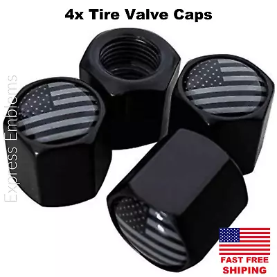 4pcs American Flag Wheel Tire Valve Cap Stem Cover For Bike Car Trucks ATV • $7.44