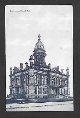 Vintage Post Card Showing Court House In Wabash Indiana • $0.99